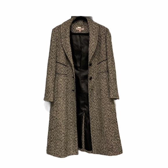 Jackets & Blazers - Oversized Tweed Dress Coat